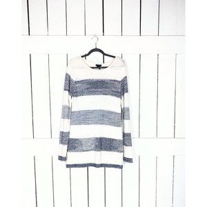 Vintage 90s Calvin Klein striped woven knit slouchy pullover